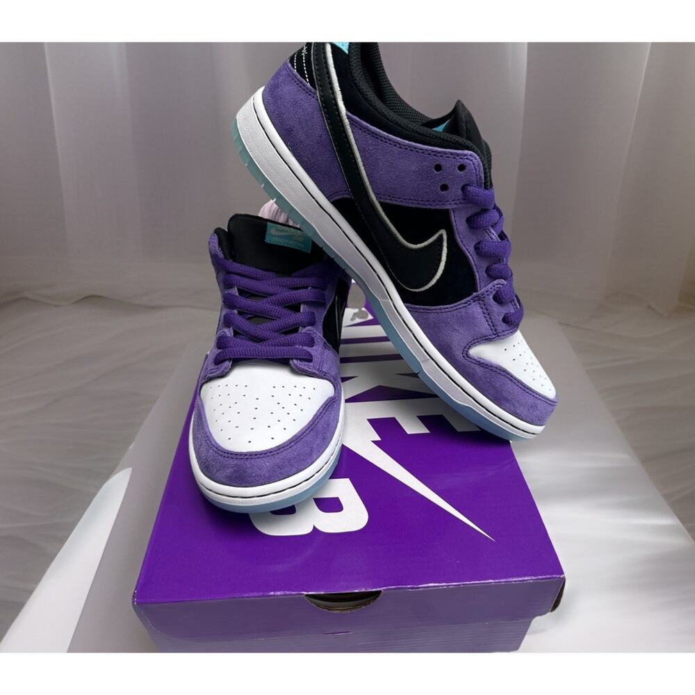 Nike SB Dunk Low Pro x Hayley Wilson 'Black and Court Purple' Size 10.5M US